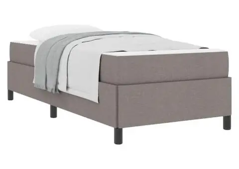 Pat cu arcuri Crema, Negru 90 x 200 cm - 3/5