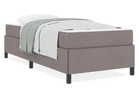 Pat cu arcuri Crema, Negru 90 x 200 cm - 4/5