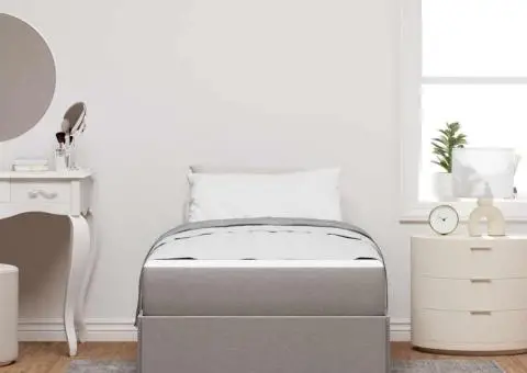 Pat cu arcuri Crema, Negru 90 x 200 cm - 5/5