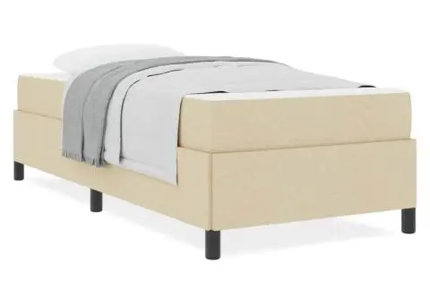 Pat cu arcuri Crema, Negru 90 x 200 cm - 4/5