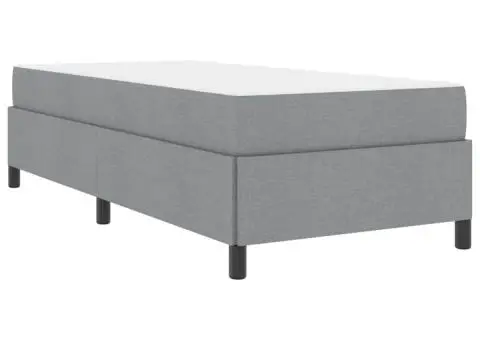 Pat cu arcuri Gri deschis, Negru 100 x 200 cm - 2/5