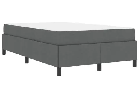 Pat cu arcuri Gri închis, Negru 120 x 190 cm - 2/5