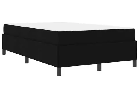 Pat cu arcuri Negru, Negru 120 x 190 cm - 2/5