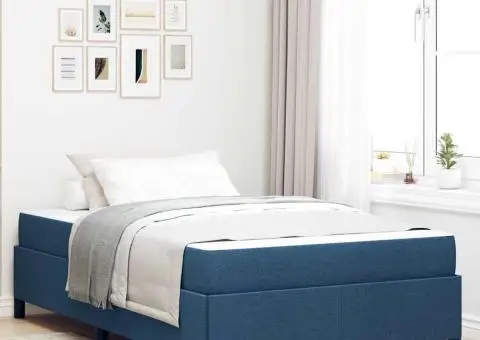 Pat cu arcuri Gri deschis, Negru 120 x 190 cm - 1/5