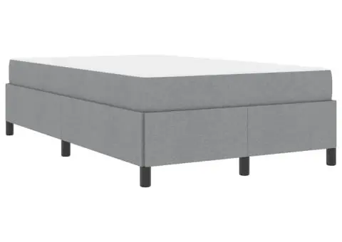 Pat cu arcuri Gri deschis, Negru 120 x 200 cm - 2/5