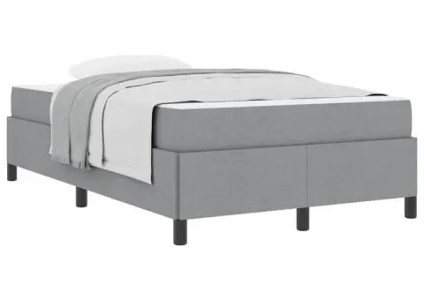 Pat cu arcuri Gri deschis, Negru 120 x 200 cm - 3/5