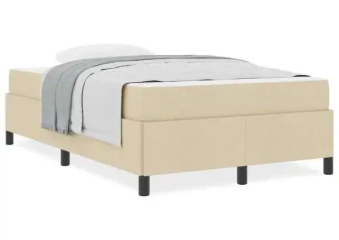 Pat cu arcuri Crema, Negru 120 x 200 cm - 4/5