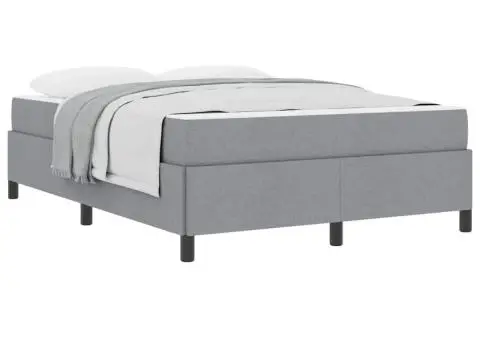 Pat cu arcuri Gri deschis, Negru 140 x 190 cm - 3/5