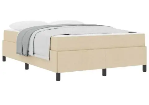 Pat cu arcuri Crema, Negru 140 x 190 cm - 3/5