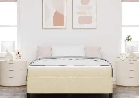 Pat cu arcuri Crema, Negru 140 x 190 cm - 5/5