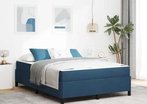 Pat cu arcuri Gri deschis, Negru 140 x 190 cm - 1/5