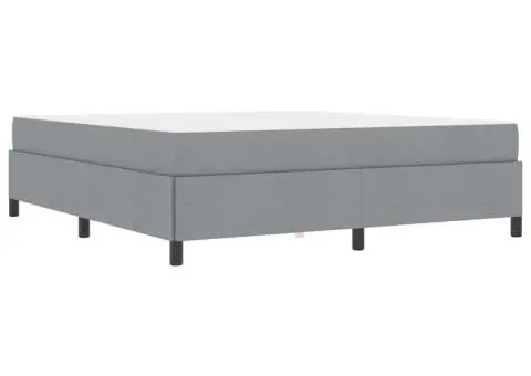 Pat cu arcuri Gri deschis, Negru 180 x 200 cm - 2/5