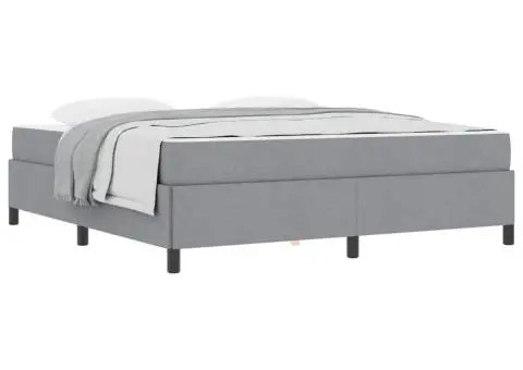 Pat cu arcuri Gri deschis, Negru 180 x 200 cm - 3/5