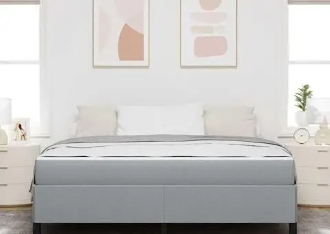 Pat cu arcuri Gri deschis, Negru 180 x 200 cm - 5/5