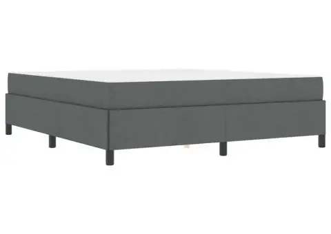 Pat cu arcuri Gri închis, Negru 180 x 200 cm - 2/5