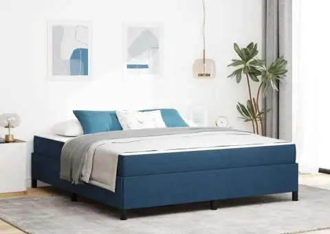 Pat cu arcuri Gri deschis, Negru 180 x 200 cm - 1/5