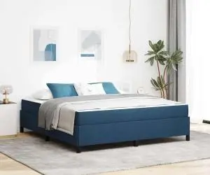 vidaXL Pat cu arcuri Gri deschis, Negru 180 x 200 cm