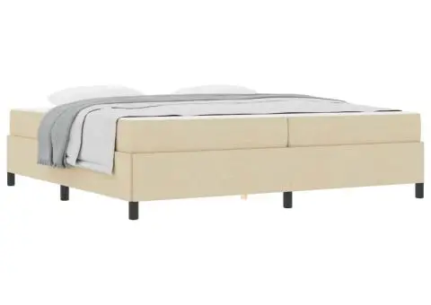 Pat cu arcuri Crema, Negru 200 x 200 cm - 3/5