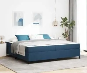 vidaXL Pat cu arcuri Gri deschis, Negru 200 x 200 cm