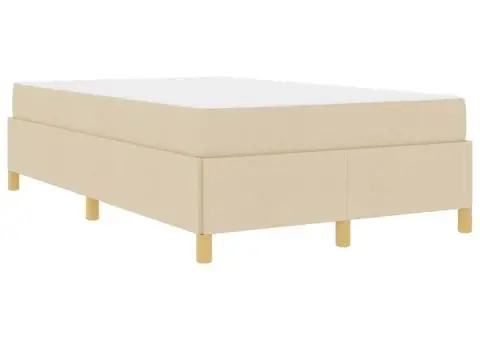 Pat cu arcuri Altele Alb și crem 120 x 190 cm Poliester - 2/5