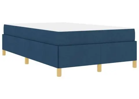 Pat cu arcuri Altele Albastru și Alb 120 x 200 cm țesătură - 2/5