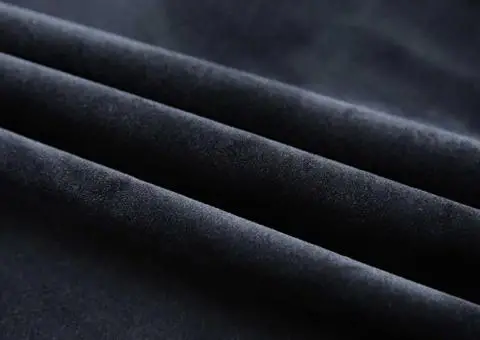 Draperie opacă, negru, 290 x 245 cm, catifea, cu cârlige - 3/5