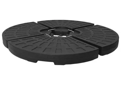 Suport de umbrelă în formă de evantai, 4 buc., negru - 5/5