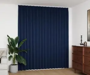 vidaXL Draperie opacă, albastru, 290 x 245 cm, cu cârlige