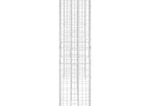 Jardinieră gabion în formă de H, 260 x 40 x 200 cm, sârmă oțel - 4/5