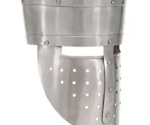 vidaXL Coif cavaler medieval antic, jocuri pe roluri, argintiu, oțel