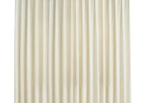 Draperie opacă, crem, 290 x 245 cm, catifea, cu cârlige - 2/5