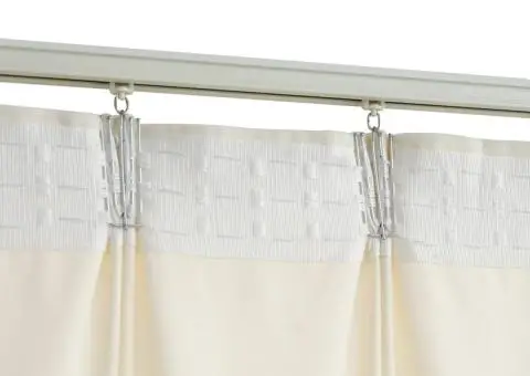 Draperie opacă, crem, 290 x 245 cm, catifea, cu cârlige - 4/5