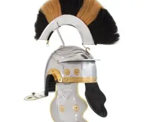 vidaXL Coif soldat roman aspect antic, joc roluri, argintiu, oțel