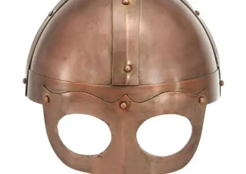 Coif de viking, aspect antic, jocuri pe roluri, arămiu, oțel - 2/5