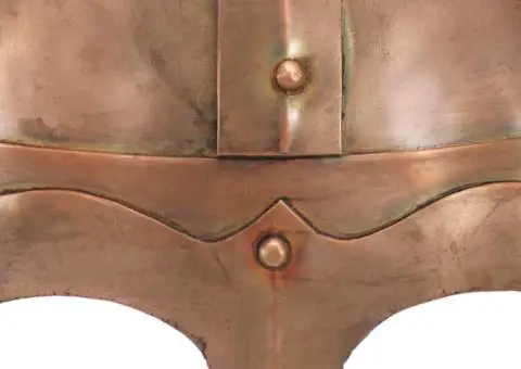 Coif de viking, aspect antic, jocuri pe roluri, arămiu, oțel - 5/5