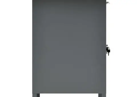 Banc de lucru, negru, 160 x 60 x 85 cm, oțel - 4/5