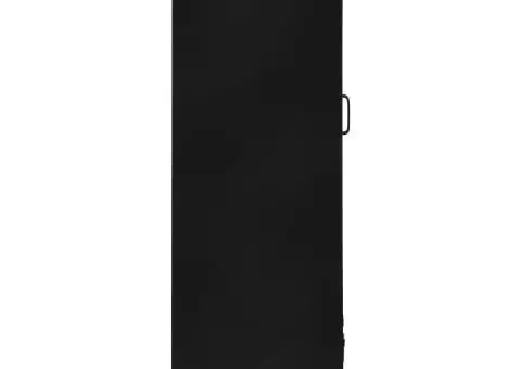 Dulap birou cu uși de plasă negru 75x40x120 cm oțel industrial - 5/5