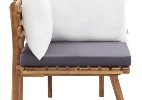 Set mobilier de grădină, 5 piese, lemn masiv de acacia - 5/5