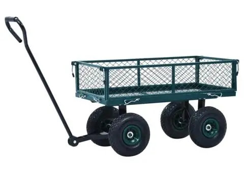 Cărucior manual de grădină, verde, 250 kg - 3/5