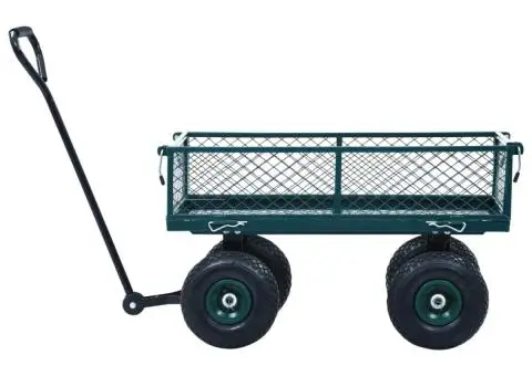 Cărucior manual de grădină, verde, 250 kg - 4/5