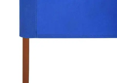 Paravan anti-vânt cu 5 panouri, azur, 600 x 120 cm, textil - 5/5