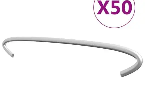 Cârlige pentru gabioane, 50 buc., oțel galvanizat, 20 cm - 1/3