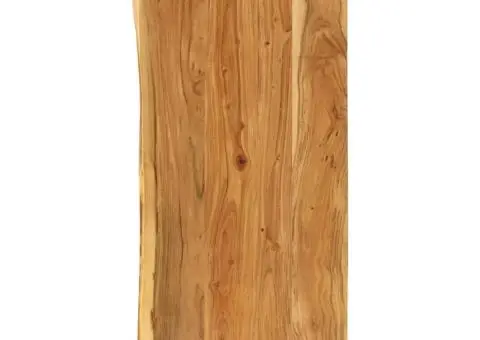 Blat lavoar de baie, 140x52x3,8 cm, lemn masiv de acacia - 1/5