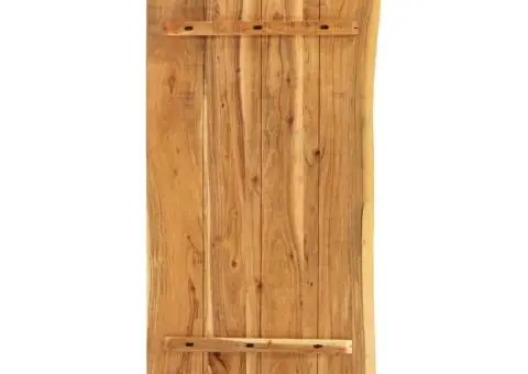 Blat lavoar de baie, 140x52x3,8 cm, lemn masiv de acacia - 2/5