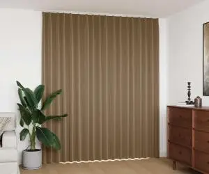 vidaXL Draperie opacă, gri taupe, 290 x 245 cm, cu cârlige