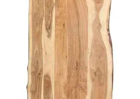 Blat de masă, 100x(50-60)x3,8 cm, lemn masiv de acacia - 1/5
