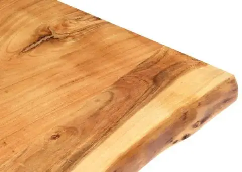 Blat de masă, 100x(50-60)x3,8 cm, lemn masiv de acacia - 3/5