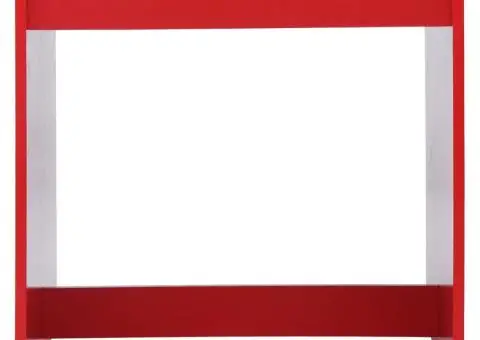 Set masă și scaune copii, 3 piese, mașină de pompieri, lemn - 4/5