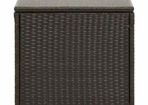 Ladă de depozitare de grădină, maro, 100x50x50 cm, poliratan - 5/5