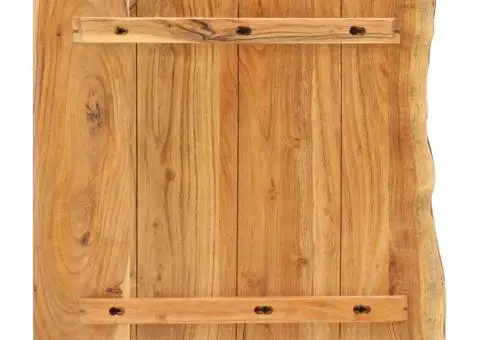 Blat lavoar de baie, 58x52x3,8 cm, lemn masiv de acacia - 2/5